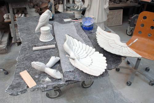 Reconstruction Angel, scale 1:2, plaster cast