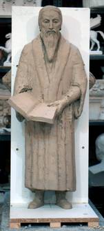 Johannes Calvin, Skizze in Ton