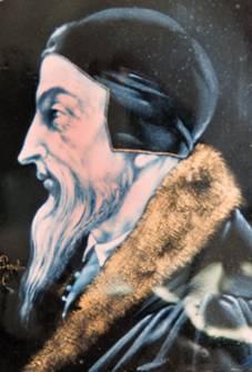 Johannes Calvin, Ausschnitt Zeichnung