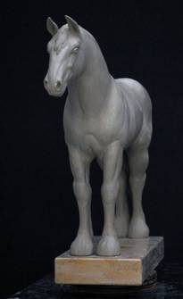 Shire Horse, clay model