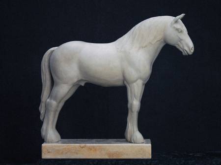 Shire Horse, clay model