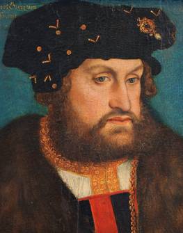 Herzog Georg von Sachsen, Ausschnitt Gemälde
