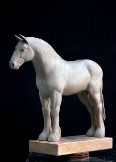 Shire Horse, clay model