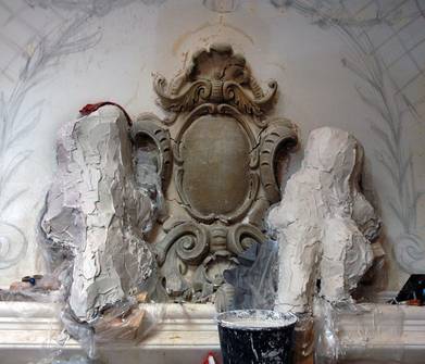 Replica in stucco plaster