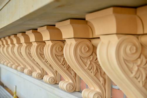 Brackets, terracotta