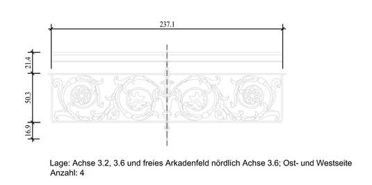 Zeichnung Brüstungsgitter