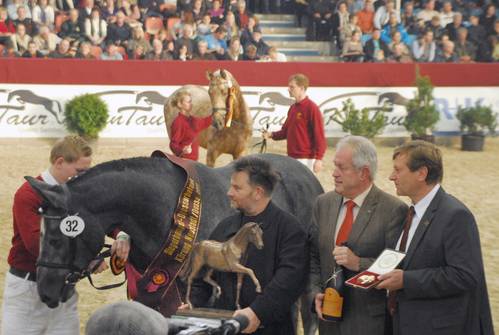 Handover of the Challenge cup