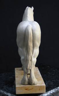 Shire Horse, clay model